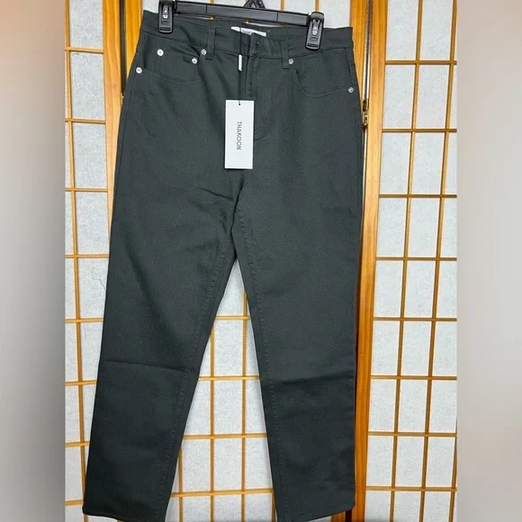 NWT Thakoon Charcoal Straight-Leg Jeans size 8 - Picture 7 of 13